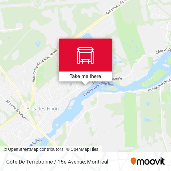 Côte De Terrebonne / 15e Avenue map
