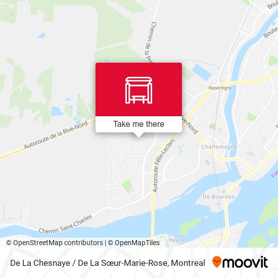 De La Chesnaye / De La Sœur-Marie-Rose map