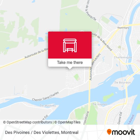 Des Pivoines / Des Violettes map