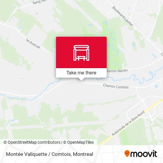 Montée Valiquette / Comtois map