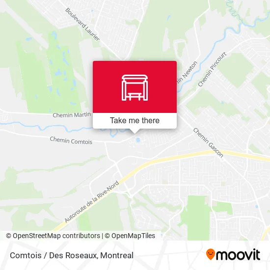 Comtois / Des Roseaux map