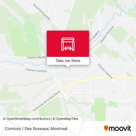 Comtois / Des Roseaux map