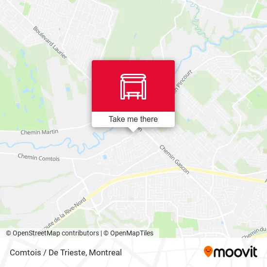 Comtois / De Trieste map