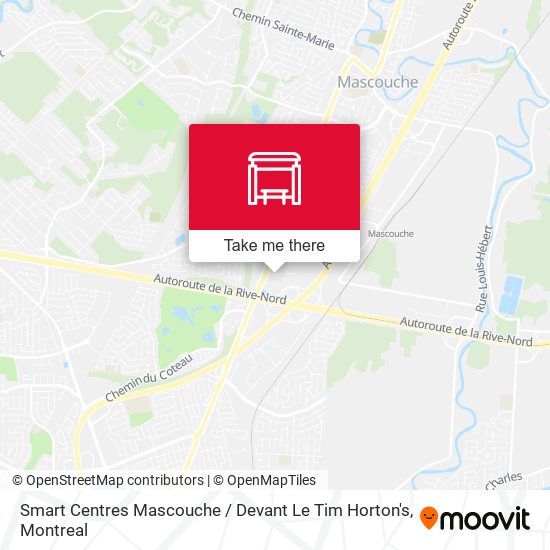 Smart Centres Mascouche / Devant Le Tim Horton's map