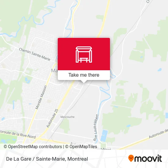 De La Gare / Sainte-Marie map
