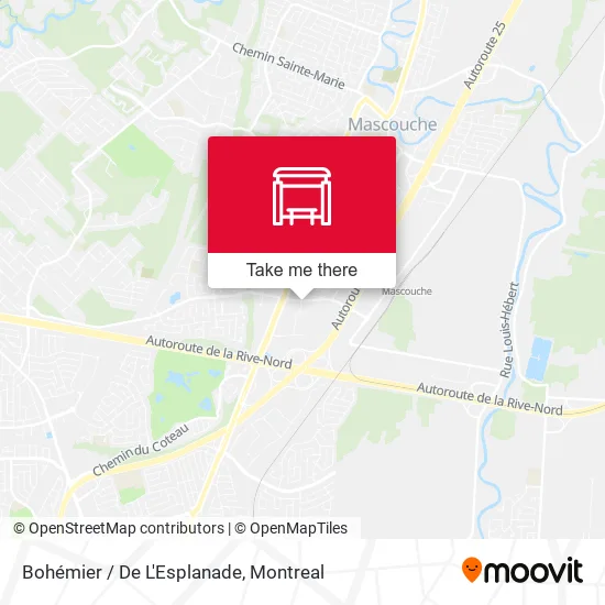 Bohémier / De L'Esplanade map