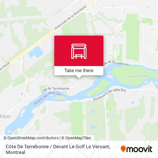 Côte De Terrebonne / Devant Le Golf Le Versant map
