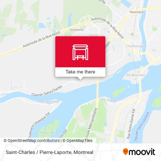 Saint-Charles / Pierre-Laporte map