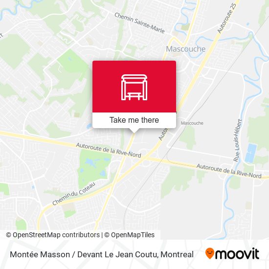 Montée Masson / Devant Le Jean Coutu map
