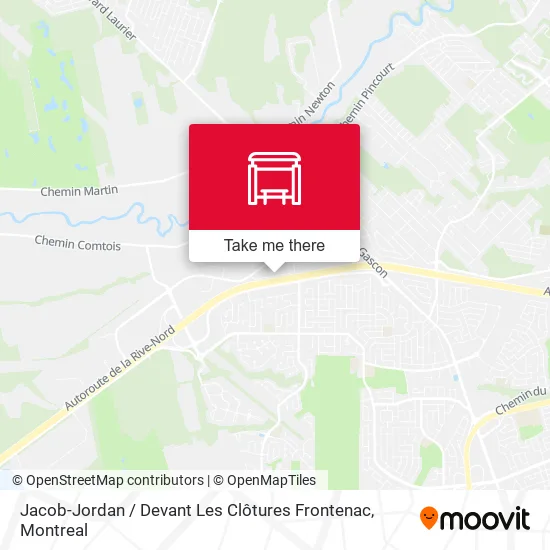 Jacob-Jordan / Devant Les Clôtures Frontenac map