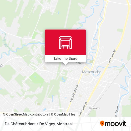 De Châteaubriant / De Vigny map