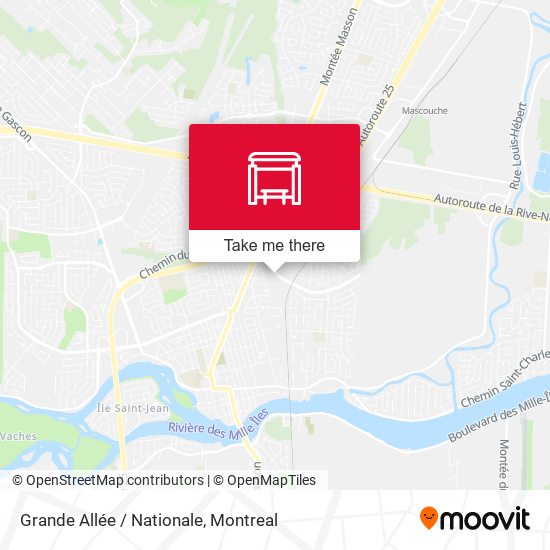 Grande Allée / Nationale map