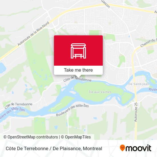 Côte De Terrebonne / De Plaisance map