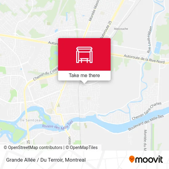 Grande Allée / Du Terroir map