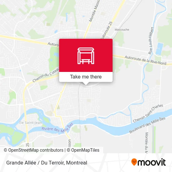 Grande Allée / Du Terroir map