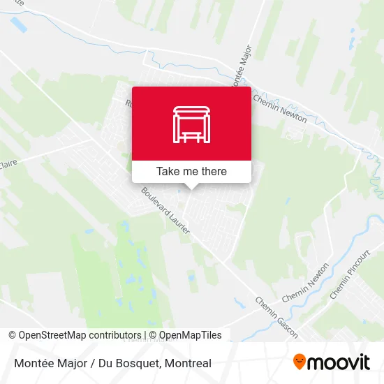 Montée Major / Du Bosquet map