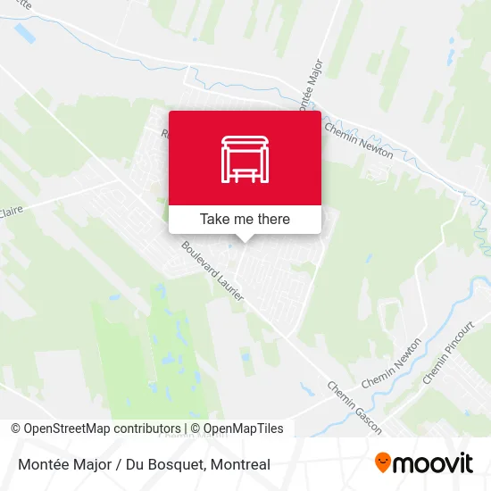 Montée Major / Du Bosquet map