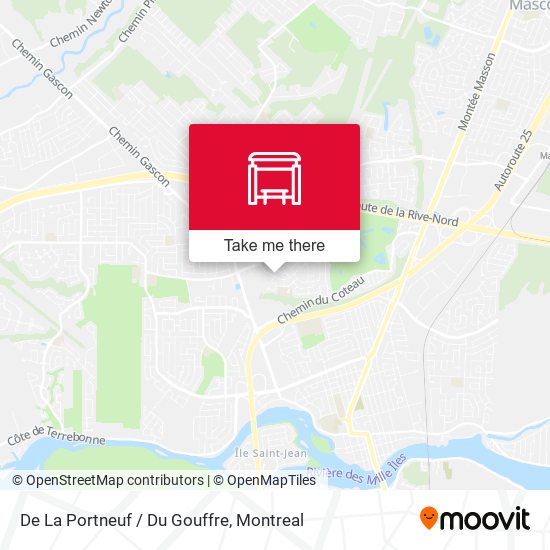 De La Portneuf / Du Gouffre map