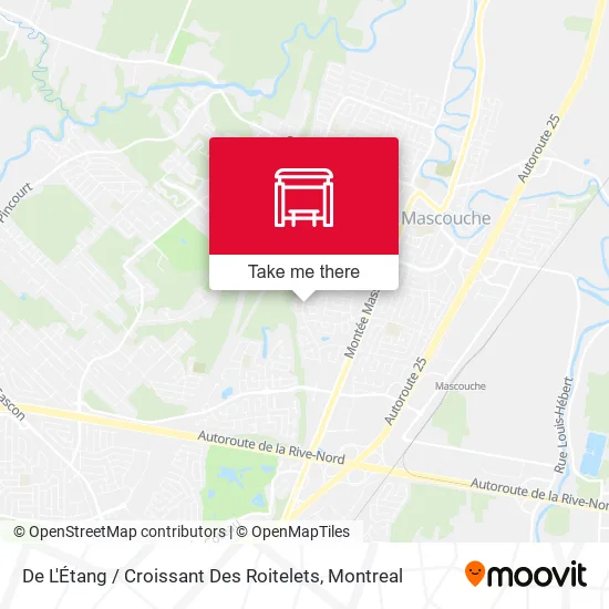 De L'Étang / Croissant Des Roitelets map