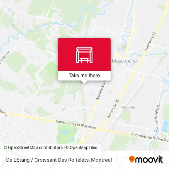 De L'Étang / Croissant Des Roitelets map