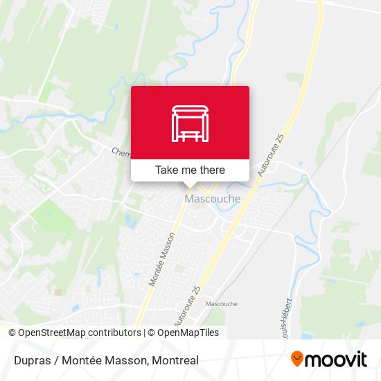 Dupras / Montée Masson map