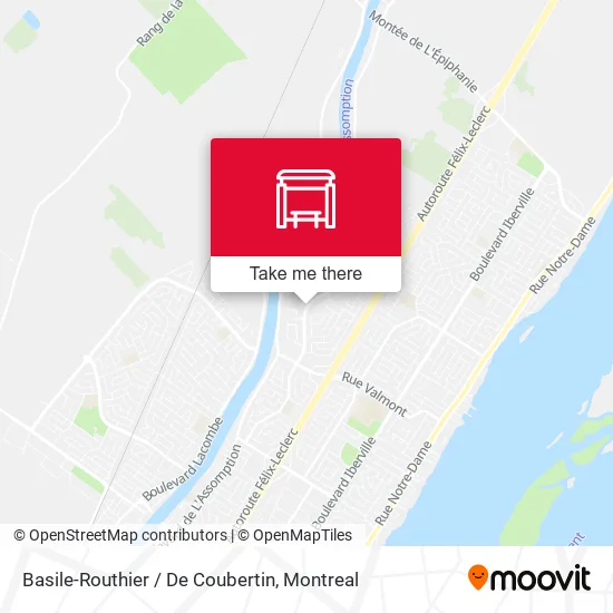 Basile-Routhier / De Coubertin map