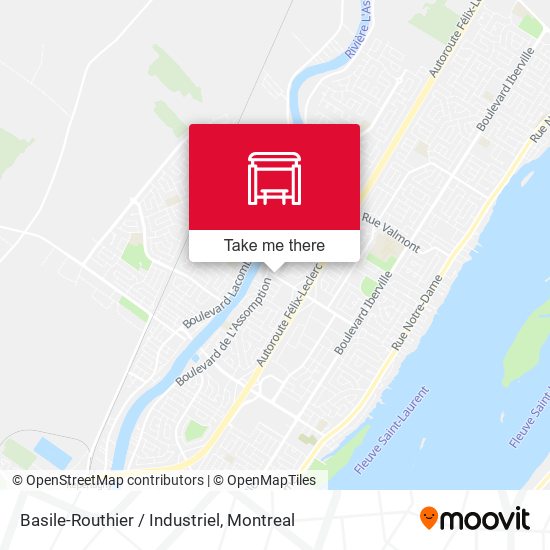 Basile-Routhier / Industriel map