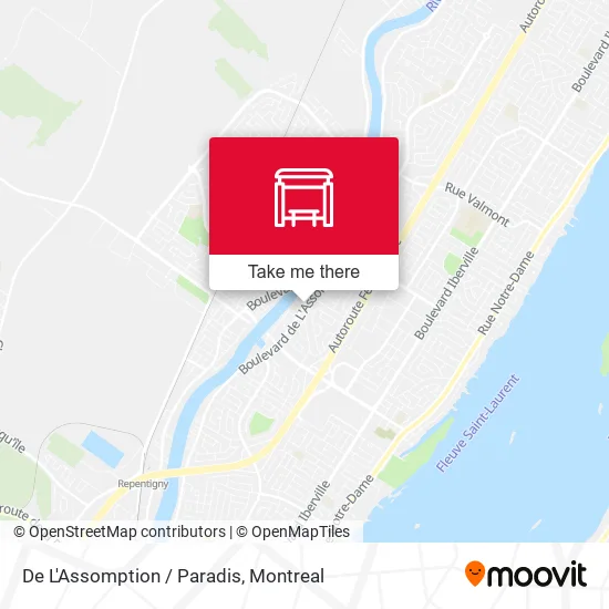 De L'Assomption / Paradis map