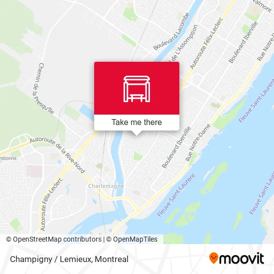 Champigny / Lemieux map