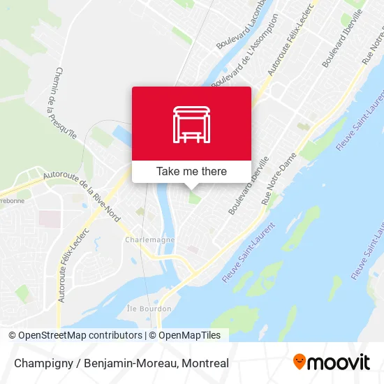 Champigny / Benjamin-Moreau map