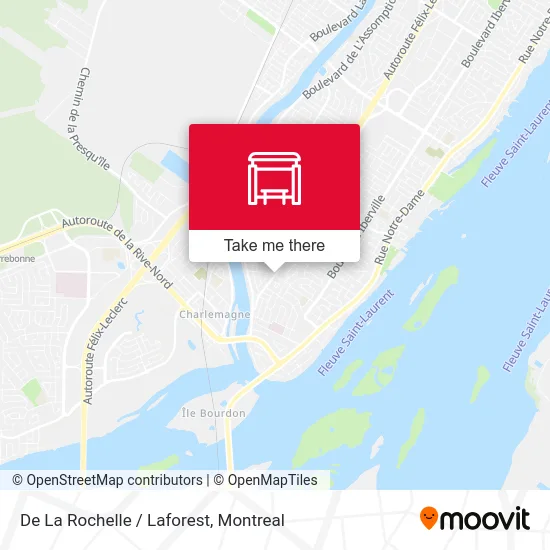 De La Rochelle / Laforest map