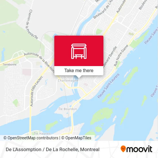 De L'Assomption / De La Rochelle map