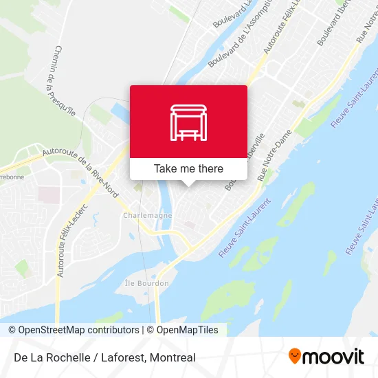 De La Rochelle / Laforest map