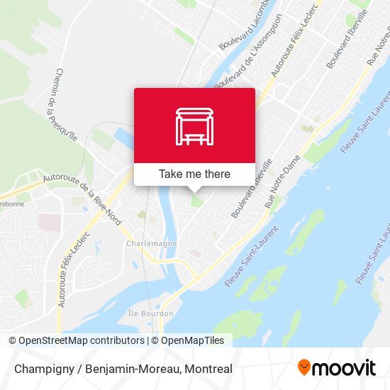 Champigny / Benjamin-Moreau map