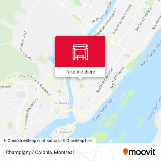 Champigny / Colonia map