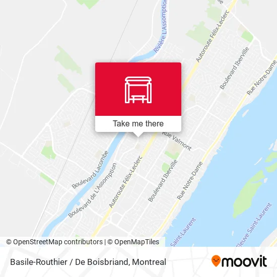 Basile-Routhier / De Boisbriand map