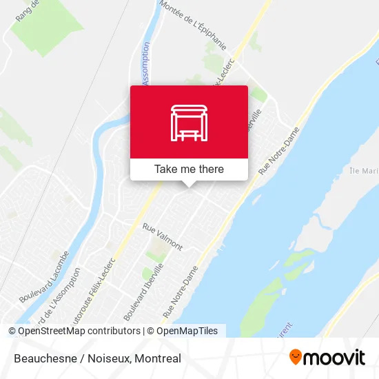 Beauchesne / Noiseux map