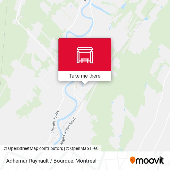 Adhémar-Raynault / Bourque map