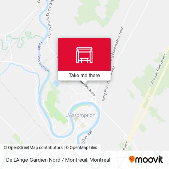 De L'Ange-Gardien Nord / Montreuil map