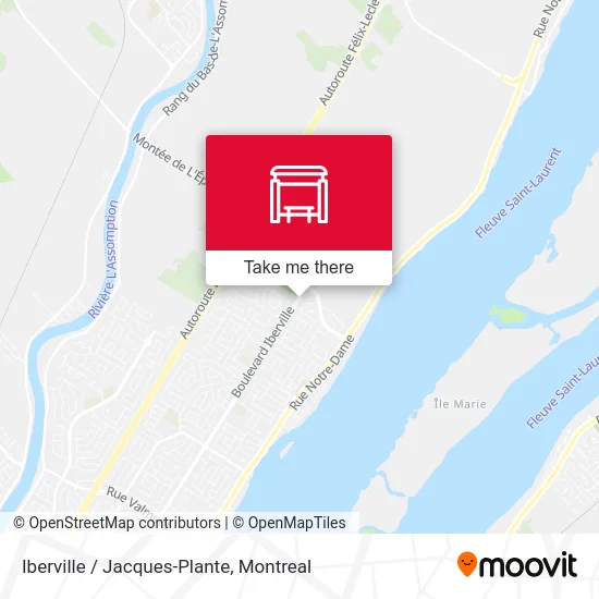 Iberville / Jacques-Plante map