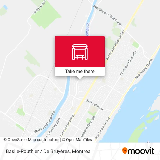 Basile-Routhier / De Bruyères map