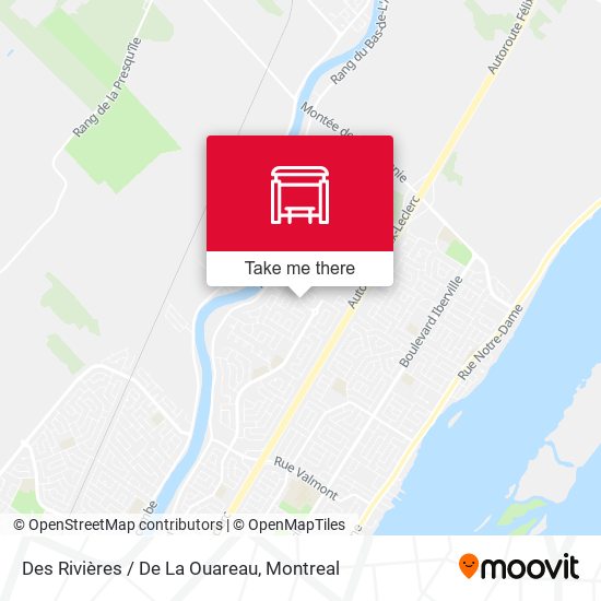 Des Rivières / De La Ouareau map