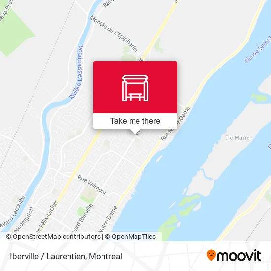 Iberville / Laurentien map