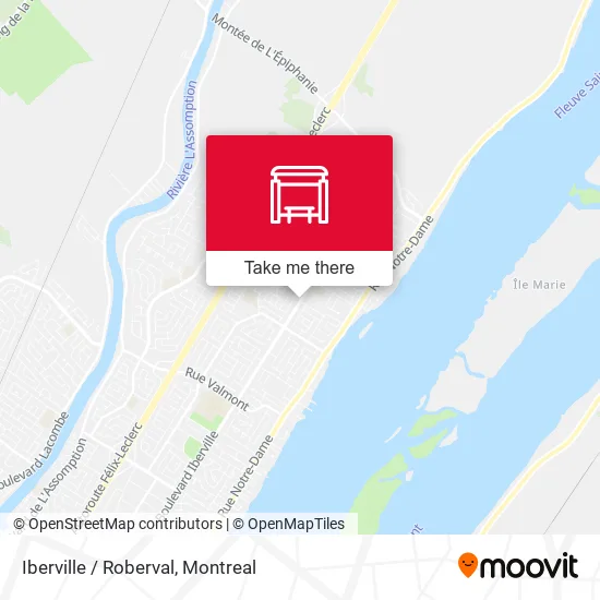Iberville / Roberval map