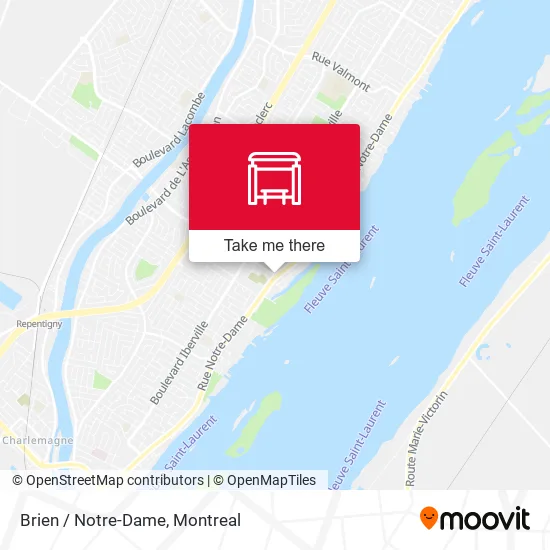 Brien / Notre-Dame map