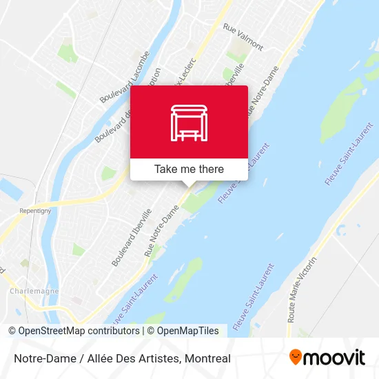 Notre-Dame / Allée Des Artistes map