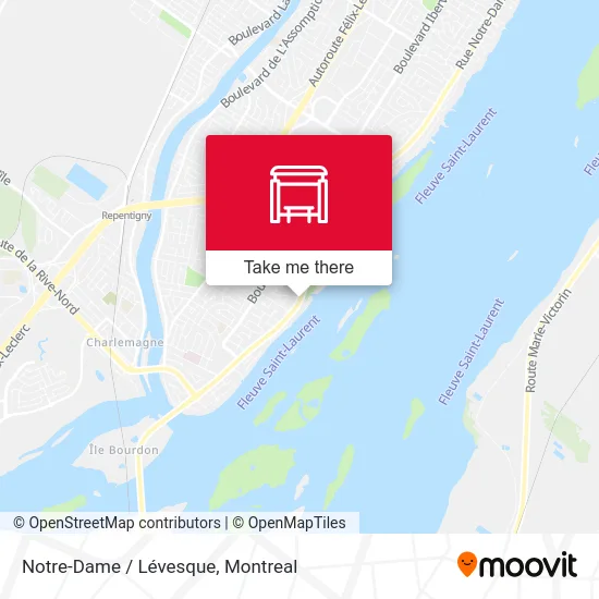 Notre-Dame / Lévesque map