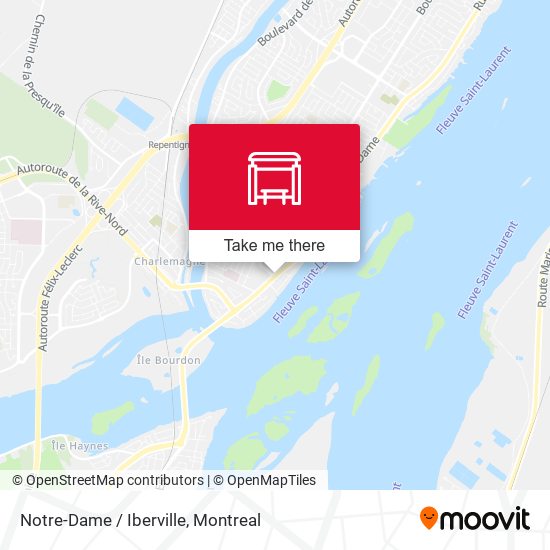 Notre-Dame / Iberville map