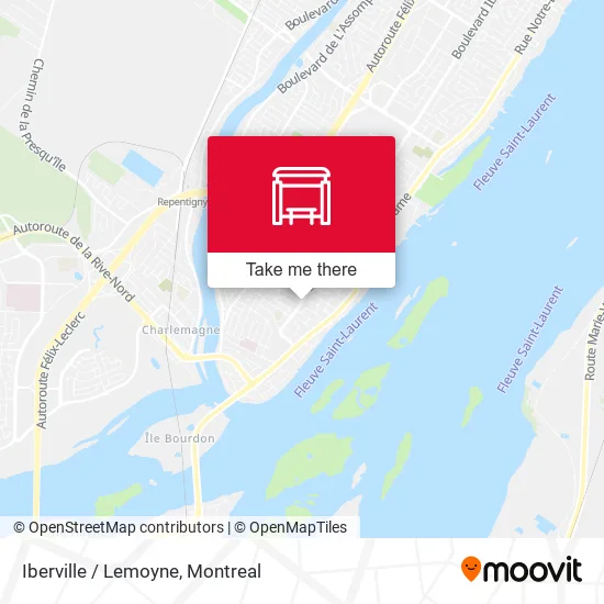 Iberville / Lemoyne map