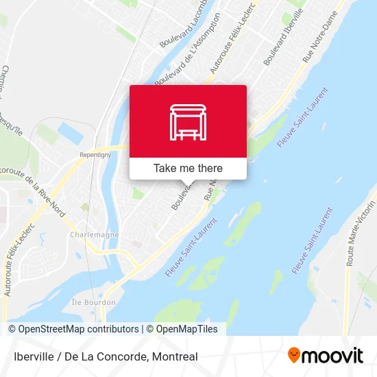 Iberville / De La Concorde map